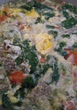 Foto resep Sup daging telur ceplok
