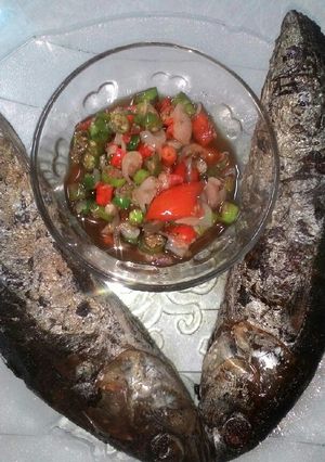 Foto resep Tongkol goreng sambal dabu dabu simple