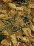Lodeh pepaya muda + ikan keting panggang