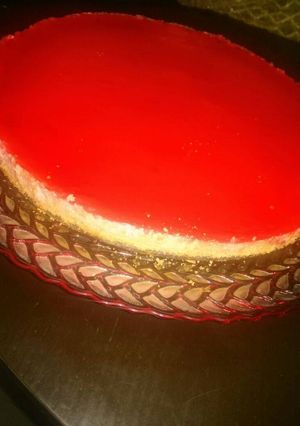 صورة لوصفة تشيز كيك بطعم الفراولة لذيذ🍓 واقتصادي جدا👍🏻