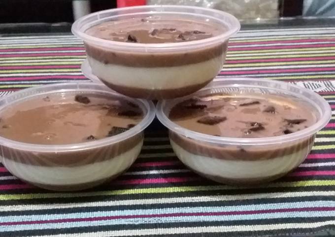 Puding Milo Oreo