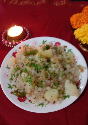 A picture of Sabudana Khichdi.