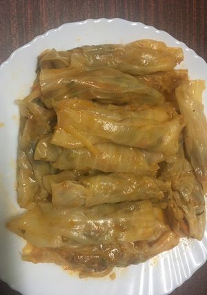 صورة لوصفة محشي ملفوف بالخضار