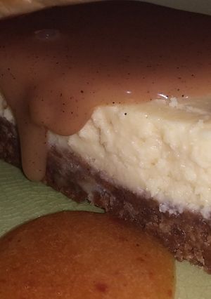 Una foto de Tarta De Queso Con Base De Nuez De Chocolate
