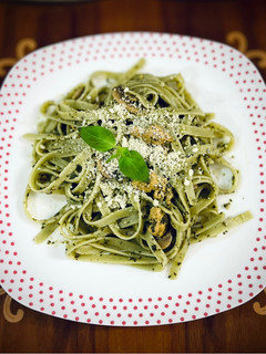 عکسی از دستور فتوچینی با سس پستو 🍝(با مرغ -رژیمی - باشگاهی)