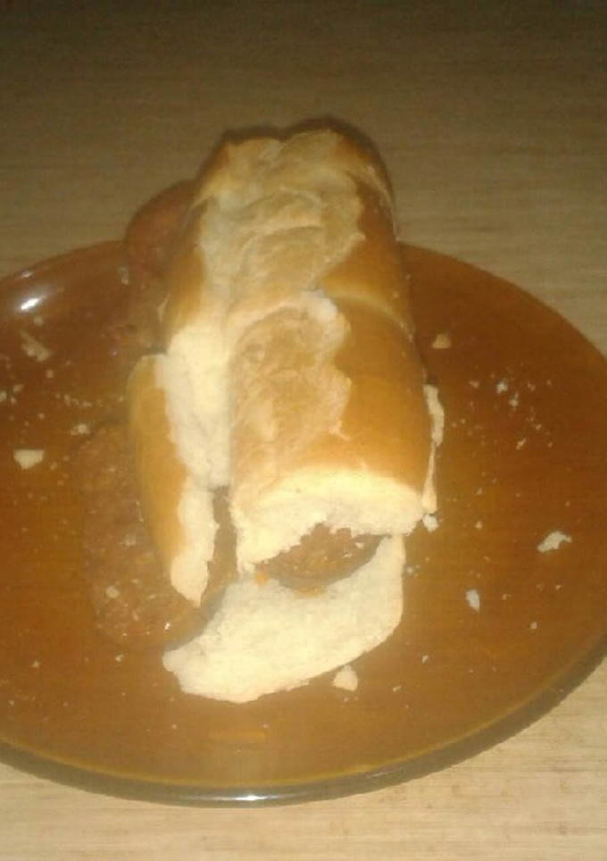 Una foto de Choripan reciclado