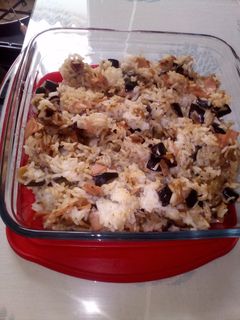 Una foto de Arroz pilaf con berenjenas