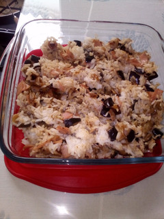 Una foto de Arroz pilaf con berenjenas