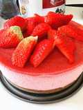 Strawberry mousse cake