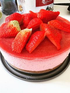 Foto resep Strawberry mousse cake