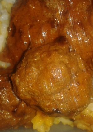 A picture of Meat balls Biriani # Festive Dish Contest _ Mombasa#.