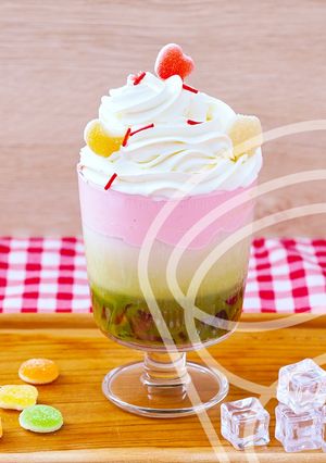 Foto resep Strawberry Matcha Jelly