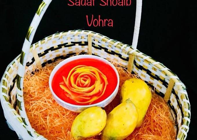 Recipe of Favorite Mango custard with Rose