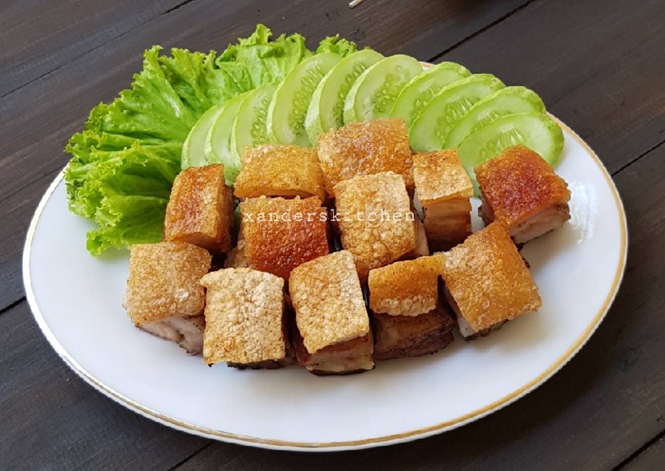 Roast pork belly