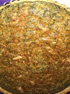 Una foto de Quiche de espinacas