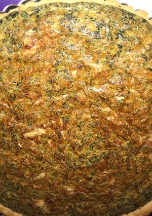 Una foto de Quiche de espinacas
