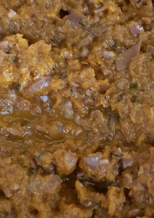 A picture of Tricia's Carrot Spaghetti Sauce.