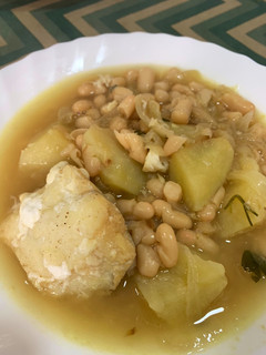 Una foto de Guiso de bacalao