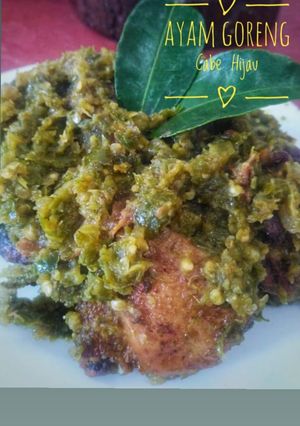 Foto resep Ayam goreng cabai hijau simpel