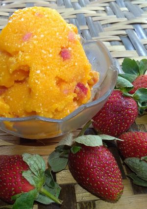 Foto resep Sorbet Mangga Strawberry