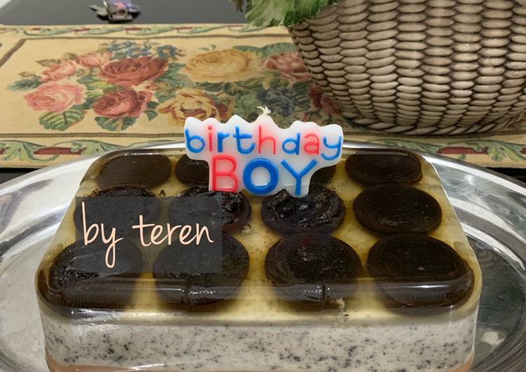 Langkah Mudah untuk Menyiapkan Pudding lapis oreo milo, Enak