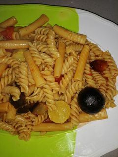 صورة لوصفة معكرونة بالخضار 😋😘