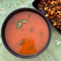 Tomato Basil soup A picture of Tomato Basil soup.