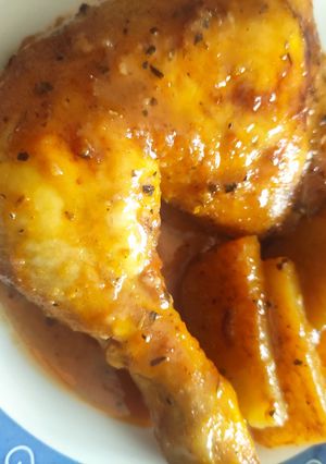 Una foto de Pollo Asado con Lima, Vino Blanco y Salsa Perrins