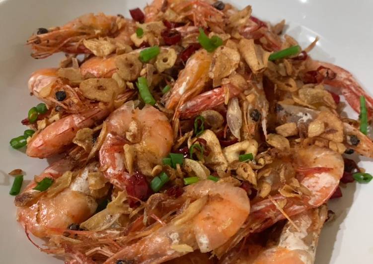 Resep Terbaik Udang Goreng Bawang Putih Enak Sederhana