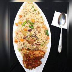 Arabian fried rice A picture of Arabian fried rice.