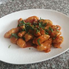 Gnocchi in tomato sauce A picture of Gnocchi in tomato sauce.