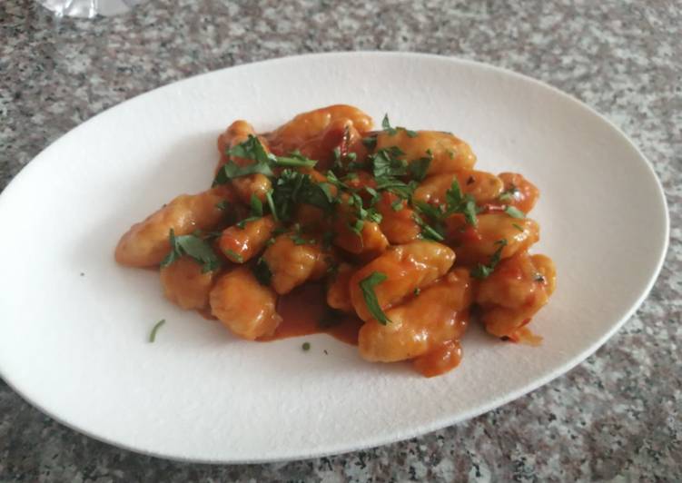 Gnocchi in tomato sauce