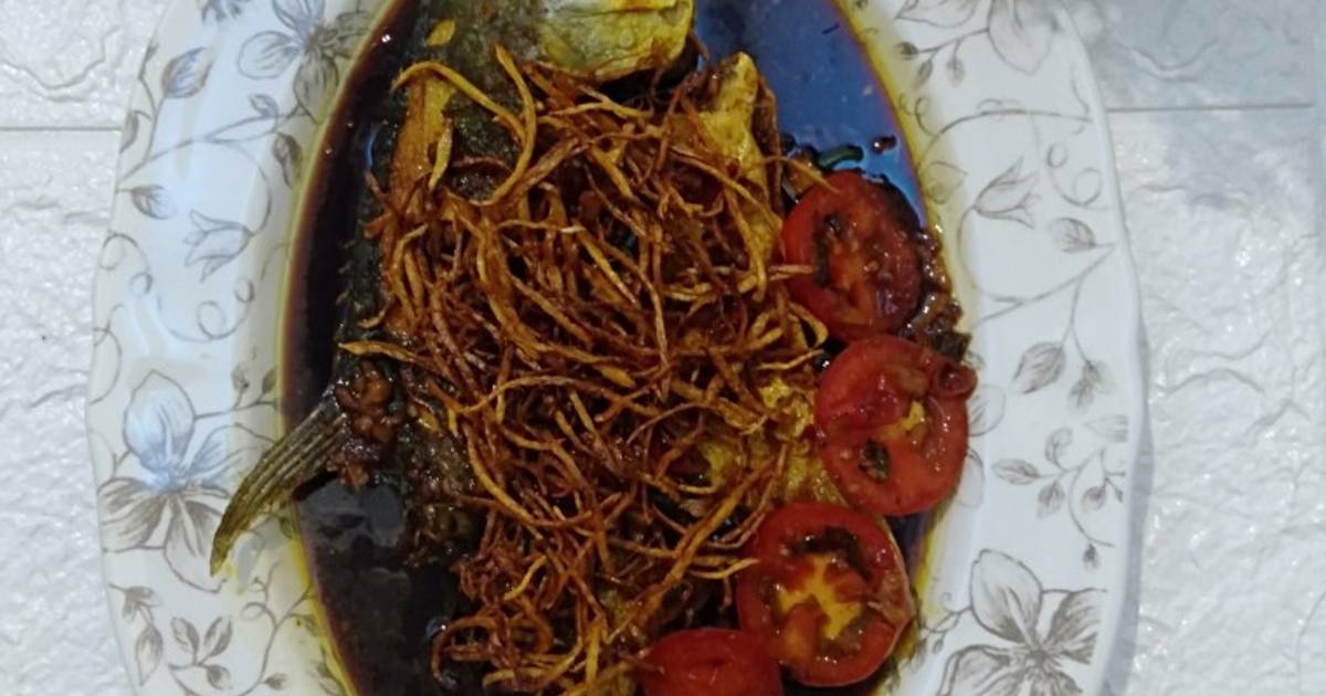 Resipi Ikan Bawal Kicap Halia Garing Oleh Aza Aaj Cookpad