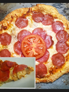 Φωτογραφία της συνταγής Τέλεια μικρή pizza αφράτη & τραγανή ✨ πίτσα για δύο ✨