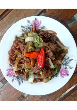 Foto resep Ca Daging Sawi Putih