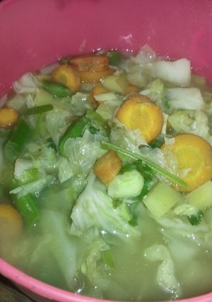 Foto resep Sup wortel, kubis, buncis