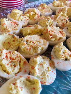 A picture of Sweet Pickle Deviled Eggs🥚.