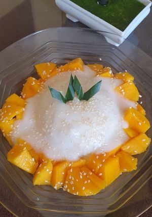 Foto resep Mango sticky rice / mangga ketan vla