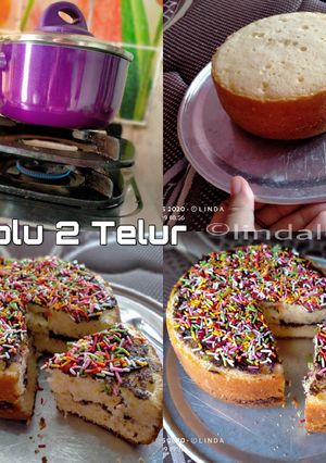 Foto resep Bolu 2 Telur Anti Gagal (no oven no kukus)