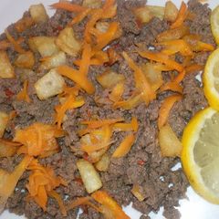 A picture of Minced meat potato sauce.