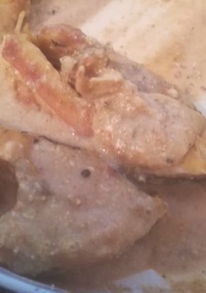 A picture of Nawabi Rui (rohu in a thick white gravy).
