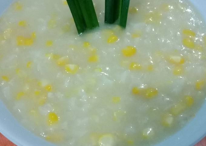 Resep Bubur Jagung Dengan Pulut Putih Oleh Mie Yanie Cookpad