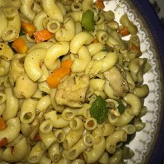 A picture of Chicken pasta.