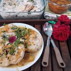 Dahi vada aalu dum A picture of Dahi vada aalu dum.