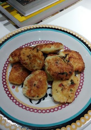Foto de Bolinho de arroz com calabresa sem leite e sem farinha