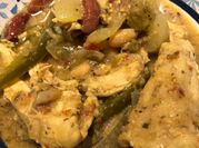 A picture of white bean chicken chili