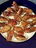 Cherry Smoked Bacon Wrapped Feta Stuffed Balsamic Dates