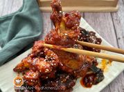 Gambar resepi sos ayam korea madu