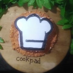 COOKPAD logo cake A picture of COOKPAD logo cake.