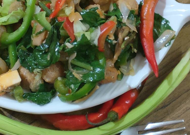 Recipe of Any-night-of-the-week Green leafy veggies stirfry